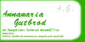 annamaria gutbrod business card